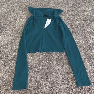 Cropped sweater top, Size 2, New w/tags